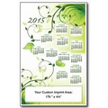 XL Magnetic Calendar "Green Floral" (5-1/2"x8-1/2")